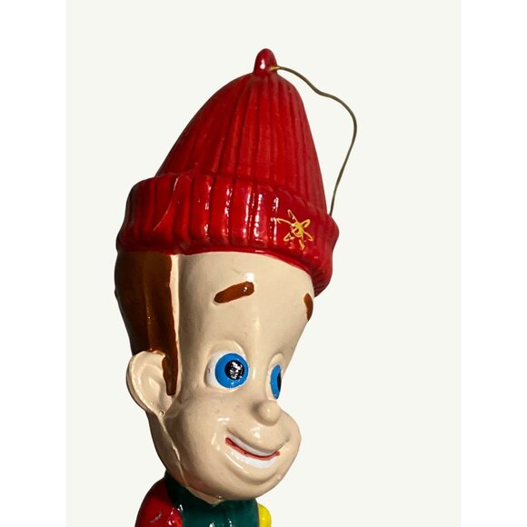 Jimmy Neutron Christmas Ornament - Retro Cartoon Skating Boy Figurine - Picture 3 of 7